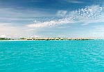 A hotel we passed in the eastern Bora Bora lagoon (John Beck).